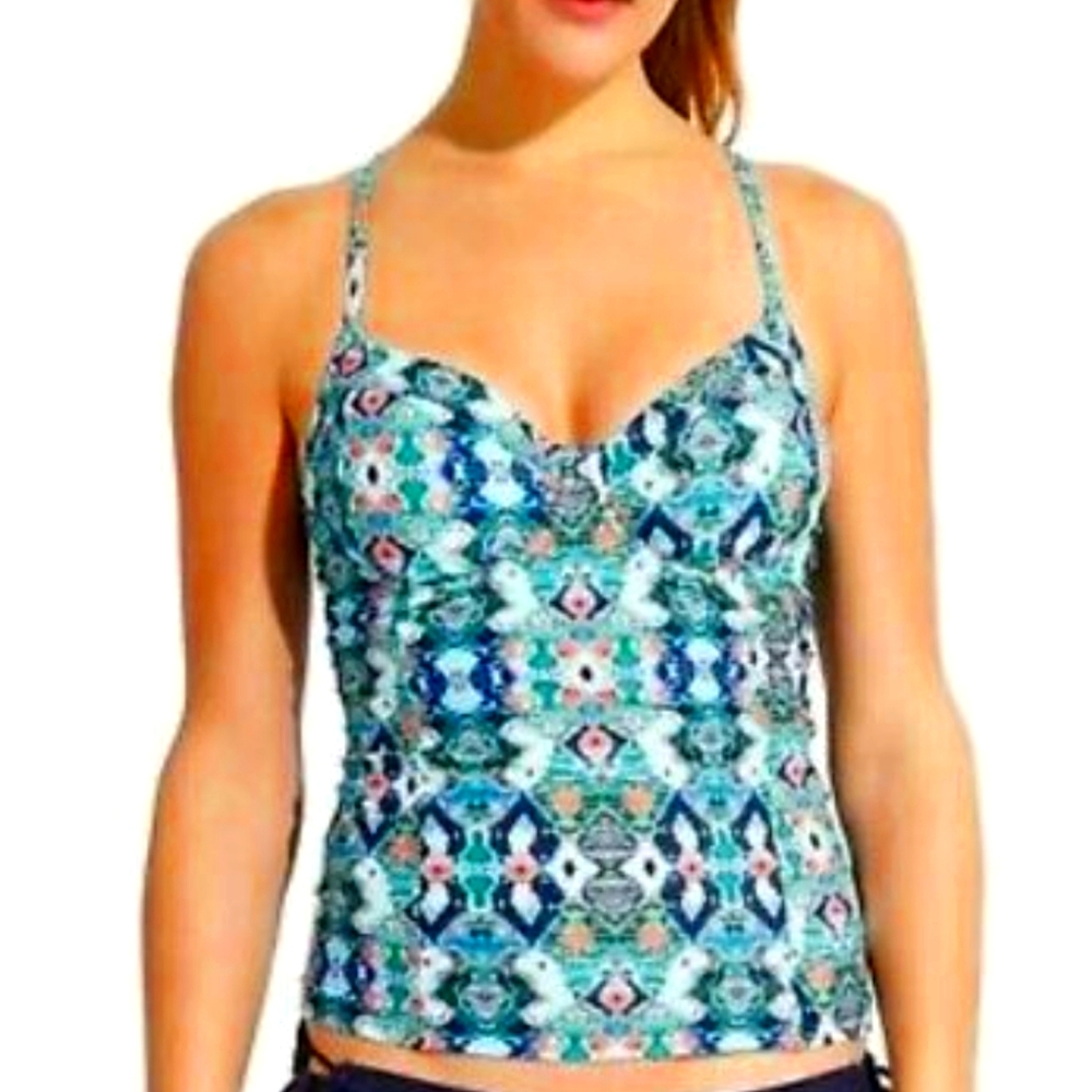 Athleta Taza Kaimana tankini top bikinis 32BC